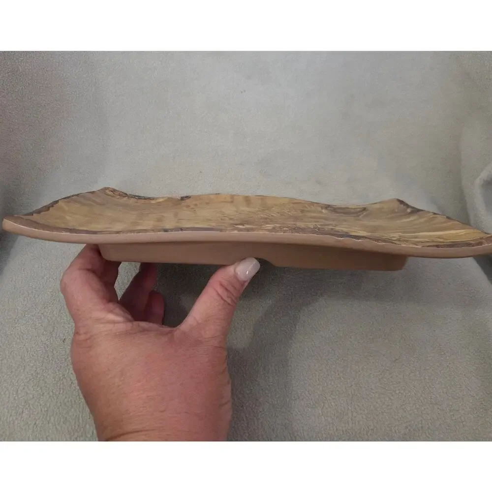 Cheforward David-Richmen Transform Faux Burled Wood Melamine Platter